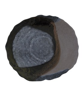 "Wabi" dinner plate - Dark Brown