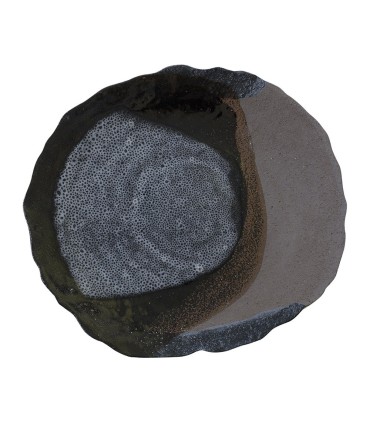 "Wabi" dinner plate - Dark Brown