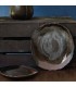 "Wabi" dinner plate - Dark Brown