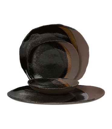"Wabi" mini plate - Dark Brown