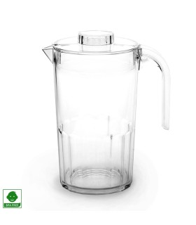 Transparent pitcher with lid