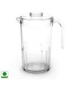 Transparent pitcher with lid