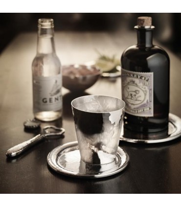 "Martelé" bottle coaster